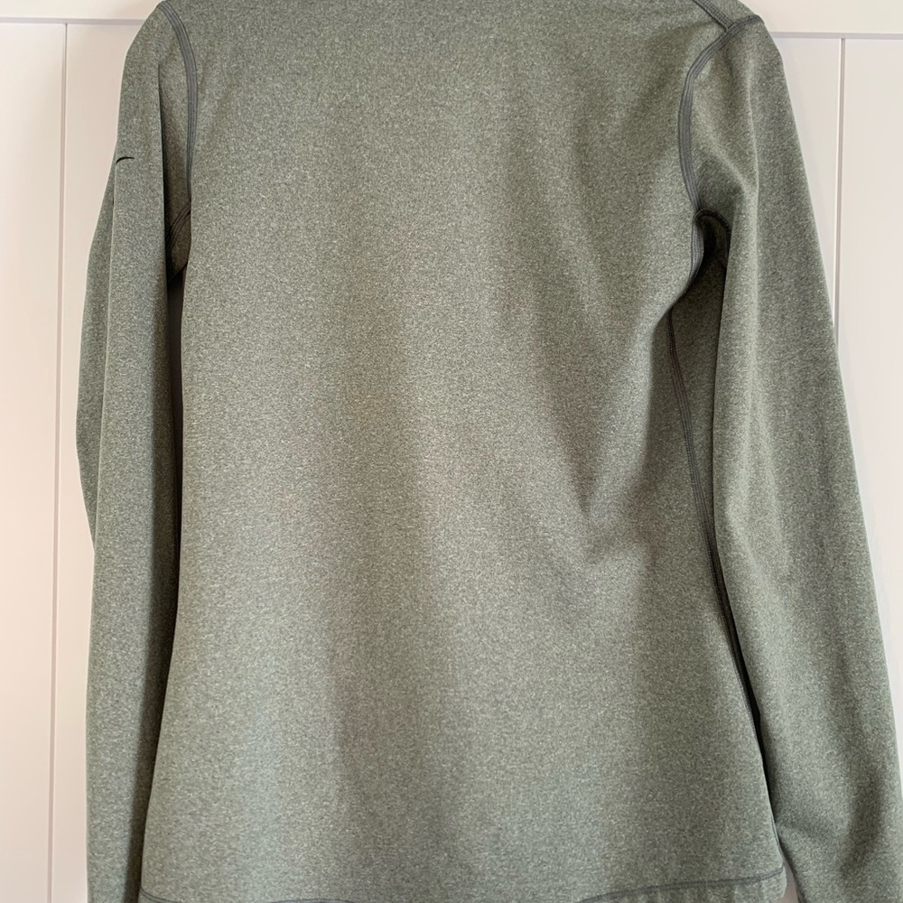 Nike Dri-FIT 1/4 Zip Pullover Womens Small Gray Long Sleeve Running Golf Top - Picture 4 of 13